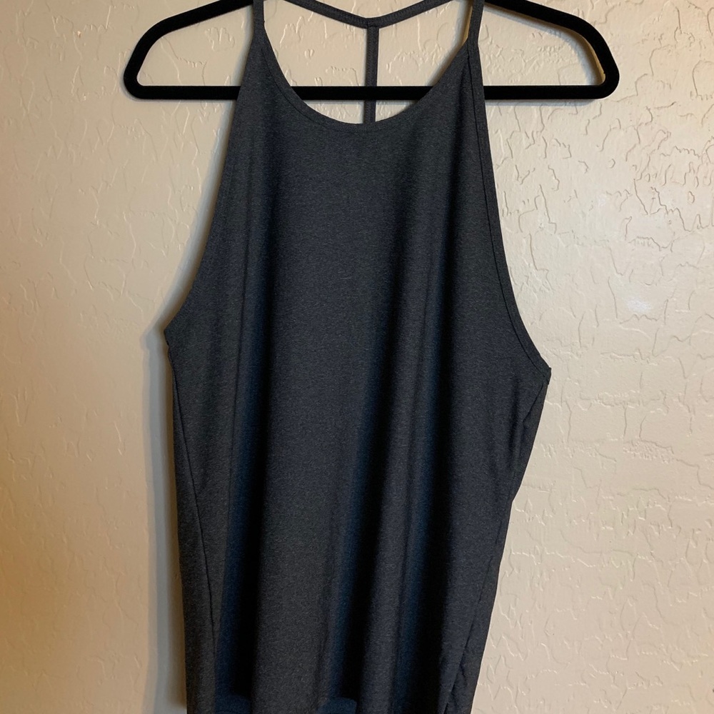 Fabletics Racerback Tank Top Gray
